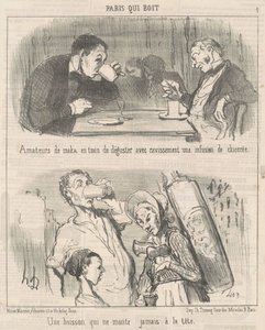 Una Bebida que Nunca Sube a la Cabeza de Honoré Daumier
