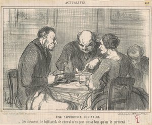 Una experiencia culinaria de Honoré Daumier