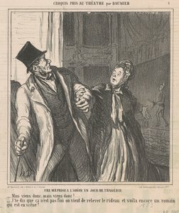 Una confusión en el Odéon de Honoré Daumier
