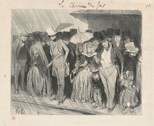 Una estación infinitamente prolongada de Honoré Daumier