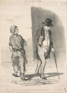 Aquí hay un particular que debe estar inquieto de Honoré Daumier