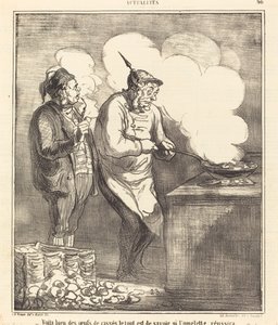 Vaya cantidad de huevos rotos... de Honoré Daumier
