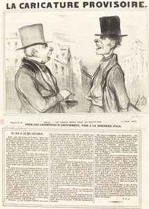¡Vaya!... un tiempo famoso para los guisantes de Honoré Daumier