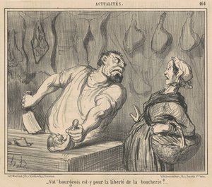 ¿Vuestro burgués está a favor de la libertad de la carnicería? de Honoré Daumier