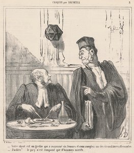 Tu cliente es un bribón... de Honoré Daumier