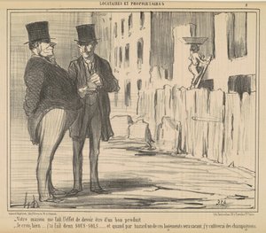 Tu casa me da la impresión de deber... de Honoré Daumier