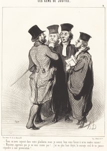 Me has insultado en tu alegato... de Honoré Daumier