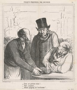 ¿No tomas nada? de Honoré Daumier