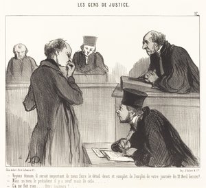Veamos testigo, sería importante... de Honoré Daumier