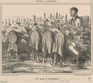 Vista tomada en Argenteuil (Octubre 1856) de Honoré Daumier