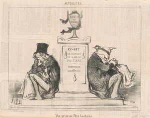 Vista tomada en el Père Lachaise de Honoré Daumier