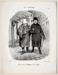 Lo Que Quieras, Placa 7: Habiendo Tomado el Papel de Dandis bajo el Directorio de Honoré Daumier