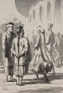 ¿Quiénes son los verdaderos chinos? de Honoré Daumier