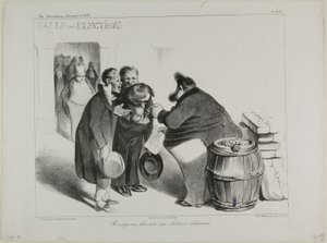 Una justa recompensa a los votantes obedientes, plancha 404 de Honoré Victorin Daumier