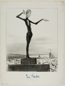 Sugerencia del Charivari al Sr. Léon Faucher para evitar errores telegráficos en el futuro, lámina 122 de Actualités de Honoré Victorin Daumier