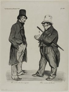 Un Inversor de Bonos de Cortes Españolas. Un Inversor de Bonos de las Cortes Españolas, lámina 423 de Honoré Victorin Daumier