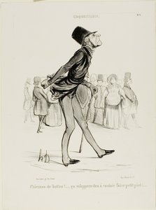 ¡Malditas botas! That Will Teach Me to Take Smaller Steps..." plato 6 de Coquetterie de Honoré Victorin Daumier