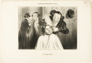 "¡Fuego!", lámina 35 de Types Parisiens de Honoré Victorin Daumier