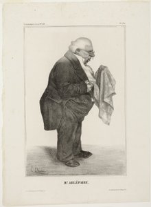 Mr. Arlépaire.., lámina 280 de Célébrités de la Caricature de Honoré Victorin Daumier