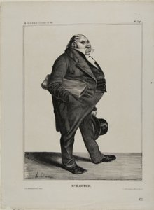 Sr. Barthe, lámina 294 de Célébrités de la Caricature de Honoré Victorin Daumier