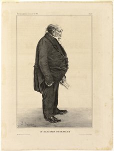 Sr. Benjamin Dudessert, lámina 287 de Célébrités de la Caricature de Honoré Victorin Daumier