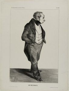 Sr. De Rign, placa 333 de Cartooning Celebrities de Honoré Victorin Daumier