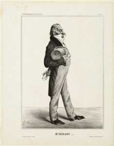 Sr. Sébast ...., lámina 281 de Cartooning Celebrities de Honoré Victorin Daumier
