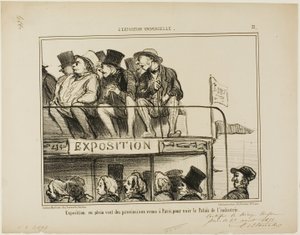 Exposición al aire libre de los provincianos que vienen a París para ver el palacio de la industria, lámina 31 de L
