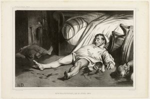 Rue Transnonain, el 15 de abril de 1834, el 2 de octubre de 1834, lámina 24 de L