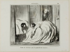 Estudio de Reverencia para la Cuadrilla de Lanceros, lámina 380 de Actualités de Honoré Victorin Daumier