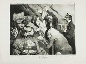 Tentación, plancha 453 de Honoré Victorin Daumier