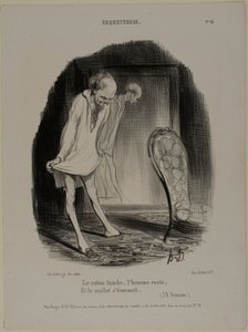 La bata de algodón cae, el hombre permanece y el becerro se desvanece (J.B. Rousseau), lámina 10 de Coquetterie