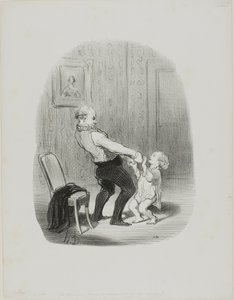 La Lesión del Primer Baile, de Les Papas de Honoré Victorin Daumier