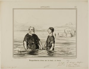 Reaparición de los Tritones del Mar, lámina 412 de Actualités de Honoré Victorin Daumier