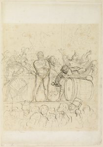 The Side Show (La Parade) de Honoré Victorin Daumier