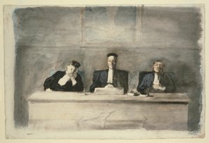 Los tres jueces de Honoré Victorin Daumier