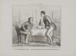 Consiguieron aclimatar la patata india al clima francés, ¡pero sigue siendo un problema aclimatar a los franceses a la patata india!, lámina 1 de La Société D