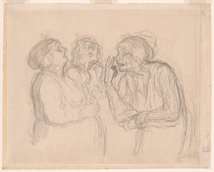 Tres cotillas de Honoré Victorin Daumier