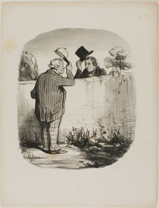 Dos buenos vecinos, placa 25 de Locataires Et Propriétaires de Honoré Victorin Daumier