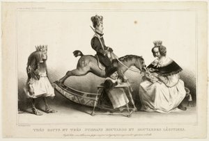 Muy Altos y Poderosos Mocosos Legítimos. Pueblos, defendeos, haceos pedazos, sacrificaos por estos royals, les pertenecéis, imbéciles, placa 19 de Honoré Victorin Daumier