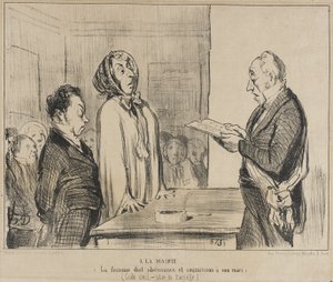 En el ayuntamiento... de Honoré Daumier