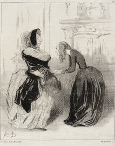 «Adiós, mi querida Flora ... no olvidéis ...» de Honoré Daumier