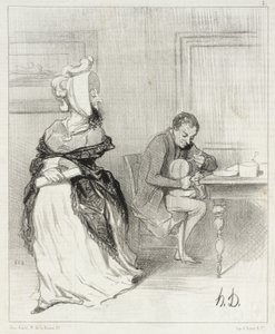 Adiós, querido mío, ¡voy a ver a mis editores! ... de Honoré Daumier