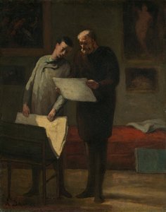 Consejo a un joven artista de Honoré Daumier