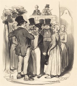 ¡Ah! Gringalet de París... vendrás a hacer bailar... de Honoré Daumier
