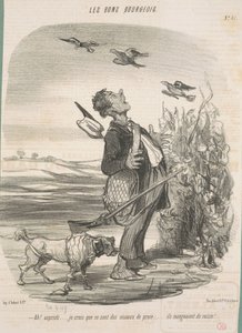 ¡Ah! ... Creo que son aves de presa ... de Honoré Daumier