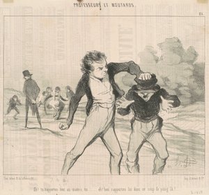 ¡Ah! Todo lo reportas al maestro... de Honoré Daumier