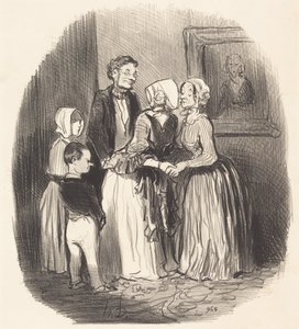 Al nuevo año, visita... a la tía Rabourdin de Honoré Daumier