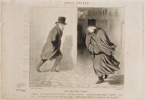 Entre las 11 y medianoche de Honoré Daumier