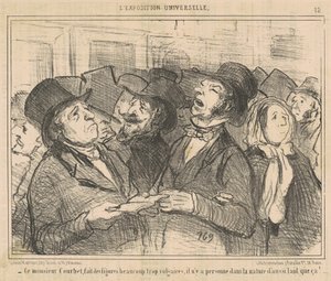 Este señor Courbet, hace figuras... vulgares... de Honoré Daumier